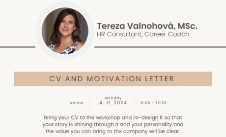 Career workshop: CV and motivation letter – 4. 11. 2024