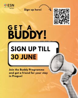 Prague hits different when you've got a buddy by your side. 🕺💃

Sign up via BuddyIS to get your local Prague buddy🏰

Link: via QR code or in the bio of @esnvseprague 

#esn #prague #vse #buddy