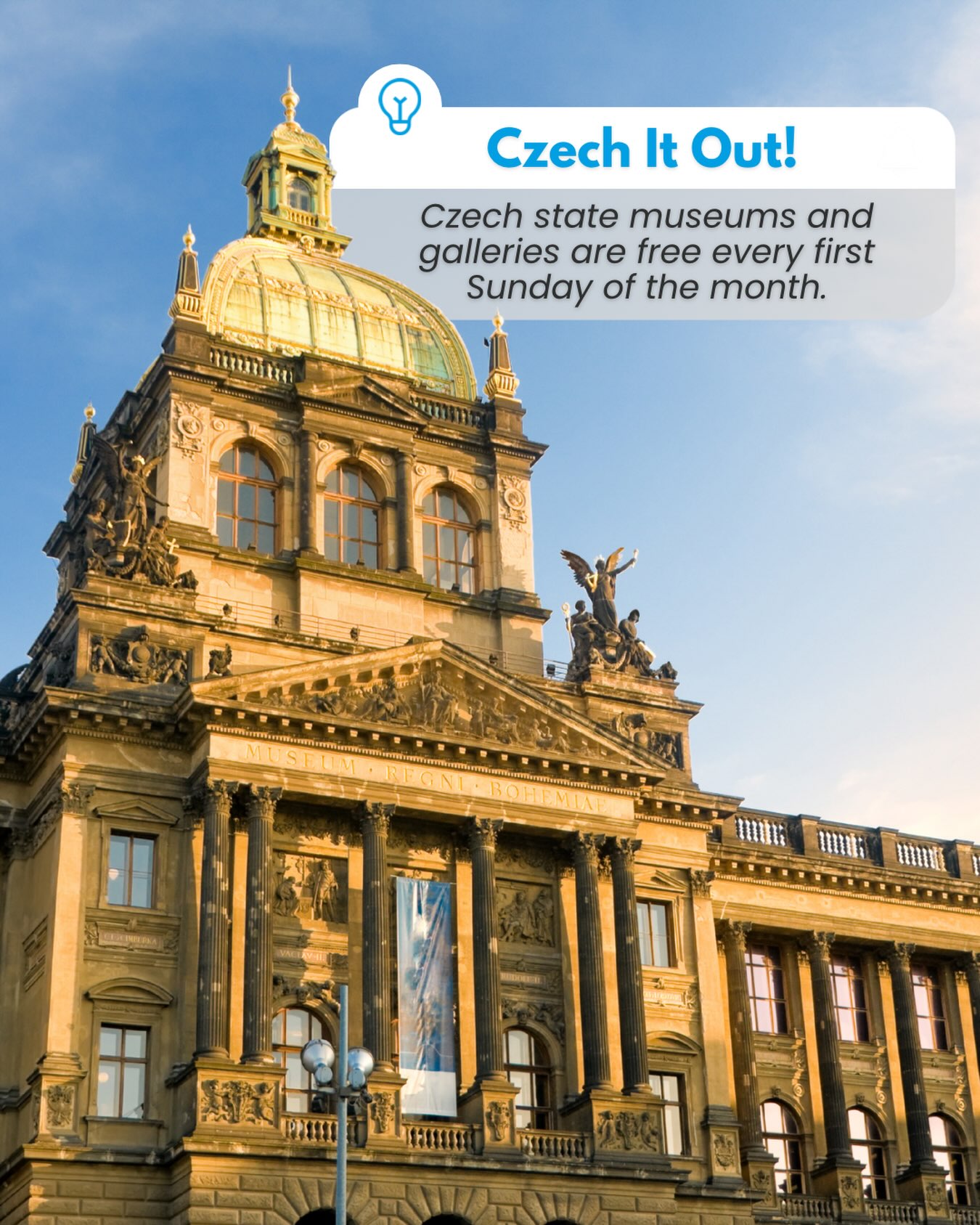 Czech It Out! Consider this your sign to plan a cultural Sunday 👀✨

#czechitout #randomfacts #czechrepublic #prague #museum
