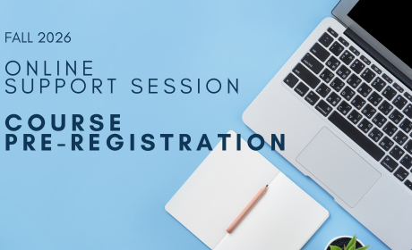 Online Support Session 1 – Course Pre-registration